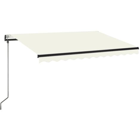 Auvent rétractable automatique 350x250 cm Crème