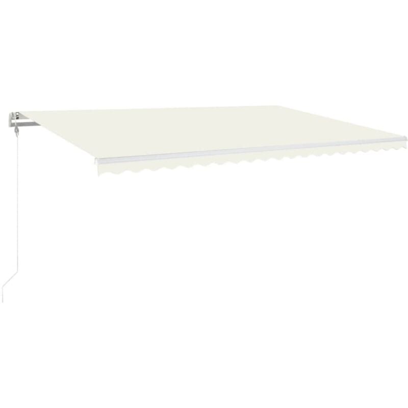 Auvent rétractable automatique 500x350 cm Crème