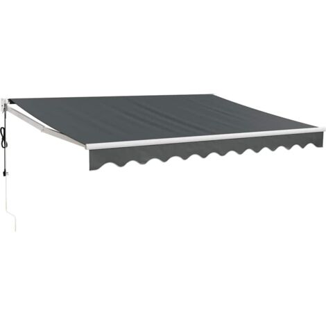 Auvent rétractable automatique anthracite 3x2,5 m