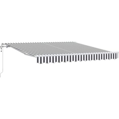 Auvent rétractable automatique anthracite et blanc 300x250 cm