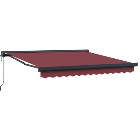 Auvent rétractable automatique bordeaux 300x250 cm