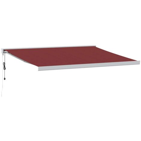 Auvent rétractable automatique bordeaux 450x300 cm vidaXL