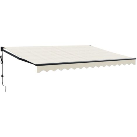 Auvent rétractable automatique crème 4,5x3 m