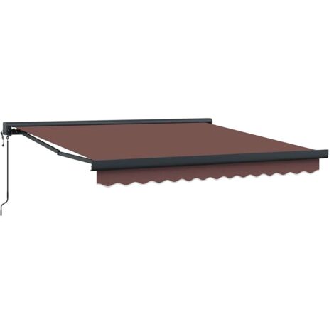 Auvent rétractable automatique marron 300x250 cm
