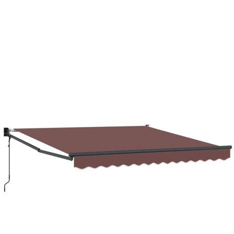 Auvent rétractable automatique marron 300x250 cm