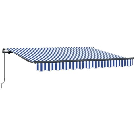 Auvent Rétractable Bleu 250 x 200 cm tissu