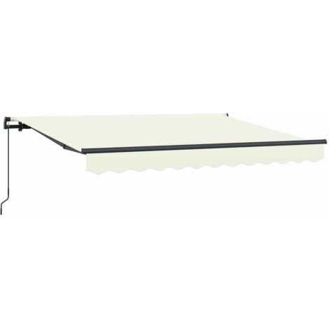 Auvent Rétractable Crème 250 x 200 cm tissu