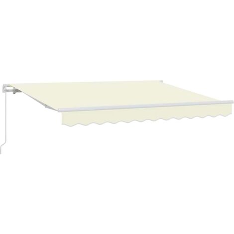 Auvent Rétractable Crème 250 x 200 cm tissu