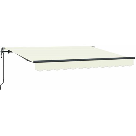 Auvent Rétractable Crème 250 x 200 cm tissu