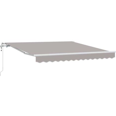 Auvent rétractable électrique Gris clair 300 x 250 cm