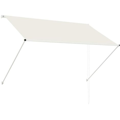 Auvent rétractable-Store banne 200x150 cm Crème