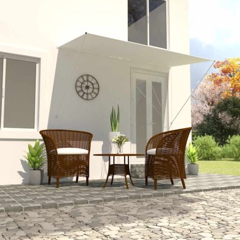 Auvent rétractable-Store banne 250x150 cm Crème