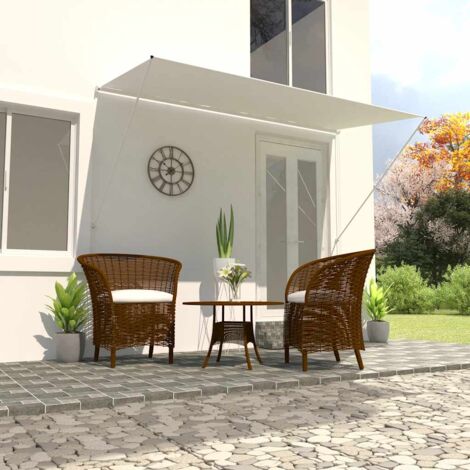 Auvent rétractable  Store Banne Marquise 350x150 cm Crème 18058