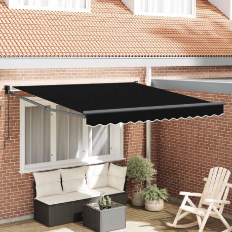 Auvent-Store banne Noir 300 x 250 x 165 cm Polyester