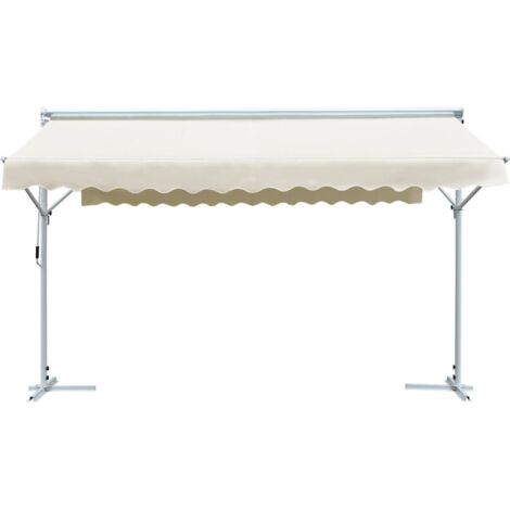 Auvent sur pied 4x3 m Crème