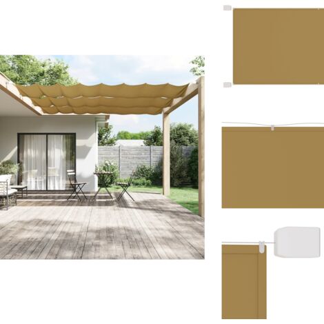 Voile D'ombrage 160 G-m² Beige 2x2,5 M PEHD LY8058 - Jardin
