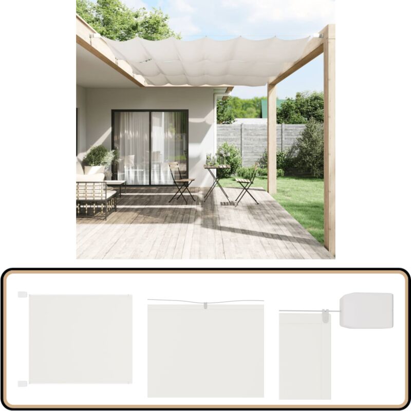 Vidaxl - Auvent vertical Blanc 140x270 cm Tissu oxford - Parasol - Écrans De Balcon - Voile D'ombrage - Intimité Balcon - Décoration Terrasse