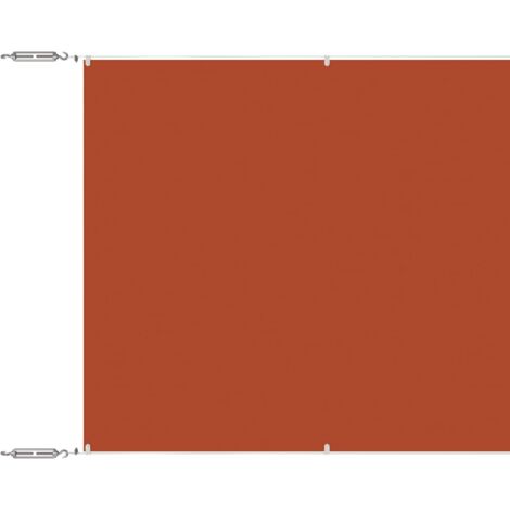 Auvent vertical  Store Banne Solaire abri Terre cuite 140x800 cm Tissu oxford 42497