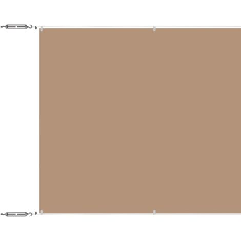 Auvent vertical  Store extérieur  Marquise  Brise-soleil Taupe 140x600 cm Tissu oxford XRYJX840484