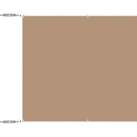 Auvent vertical,Marquise de luxe pour balcon,Jardin Taupe 140x800 cm Tissu oxford -FR12407
