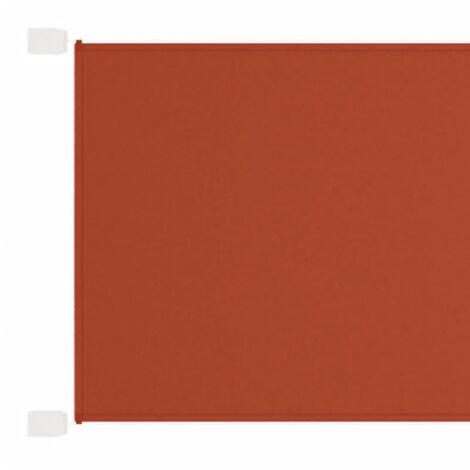 Auvent vertical,Marquise de luxe pour balcon,Jardin Terre cuite 60x1000 cm Tissu oxford -FR12034