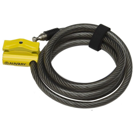 AUVRAY S-LOCK Spiralkabel mit Schloss – Länge 150 cm, Durchmesser 12 mm