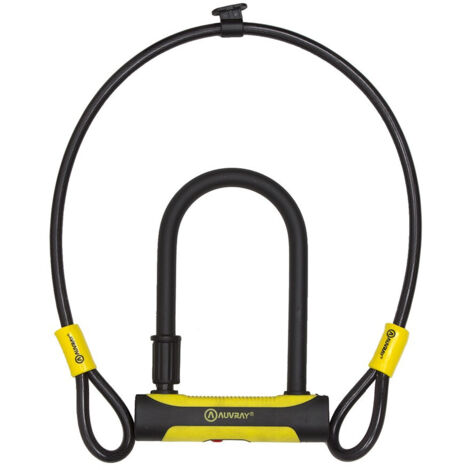AUVRAY U-LOCK U-ROC Verschluss mit 100 cm Kordel – 180 x 245 mm, Stiftdurchmesser 14 mm, Kordeldurchmesser 12 mm