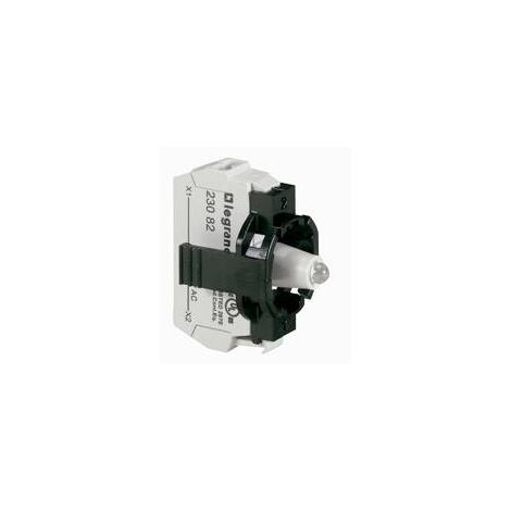 AUXILIAIRE DE COMMANDE ET DE SIGNALISATION S/ENS 1 POSTE BLOC LED 230V VERT RESSORT LEGRAND 023132