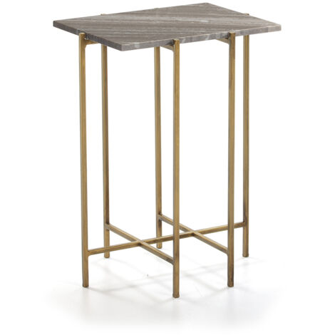 Auxiliary Tabelle 45x35x60 Marmor / Goldmetallschrank / Hilfstische für alle Stile, um dem Haus eine Note zu verleihen