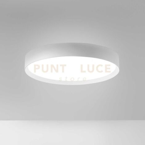 AVA P/M - PLAFONIERA IN ALLUMINIO BIANCO A LED 3000-4000K 4600-4700LM 60W DIMMERABILE D.60CM