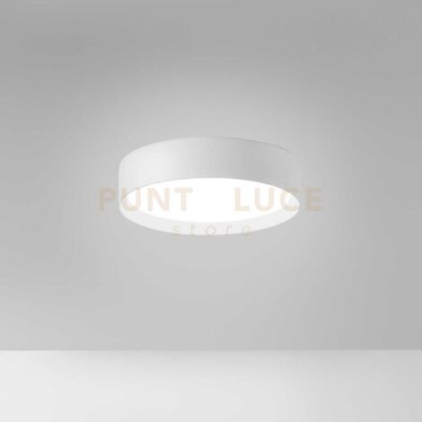 AVA P/P -PLAFONIERA IN ALLUMINIO BIANCO A LED 3000-4000K 2000-2100LM 30W DIMMERABILE D.40CM
