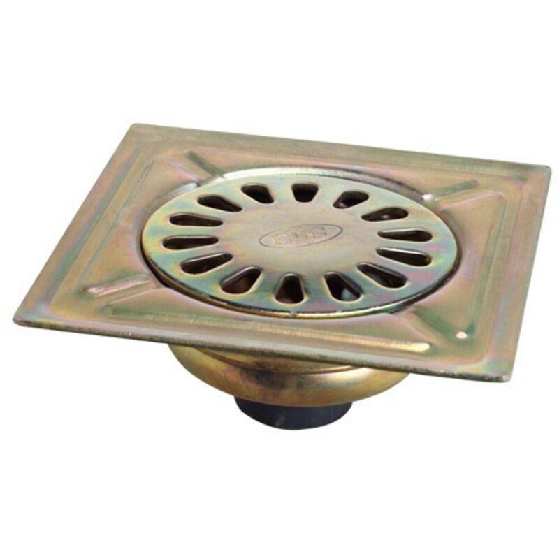 Bonde en acier bichromaté 125x125 mm. douille de 40 mm.