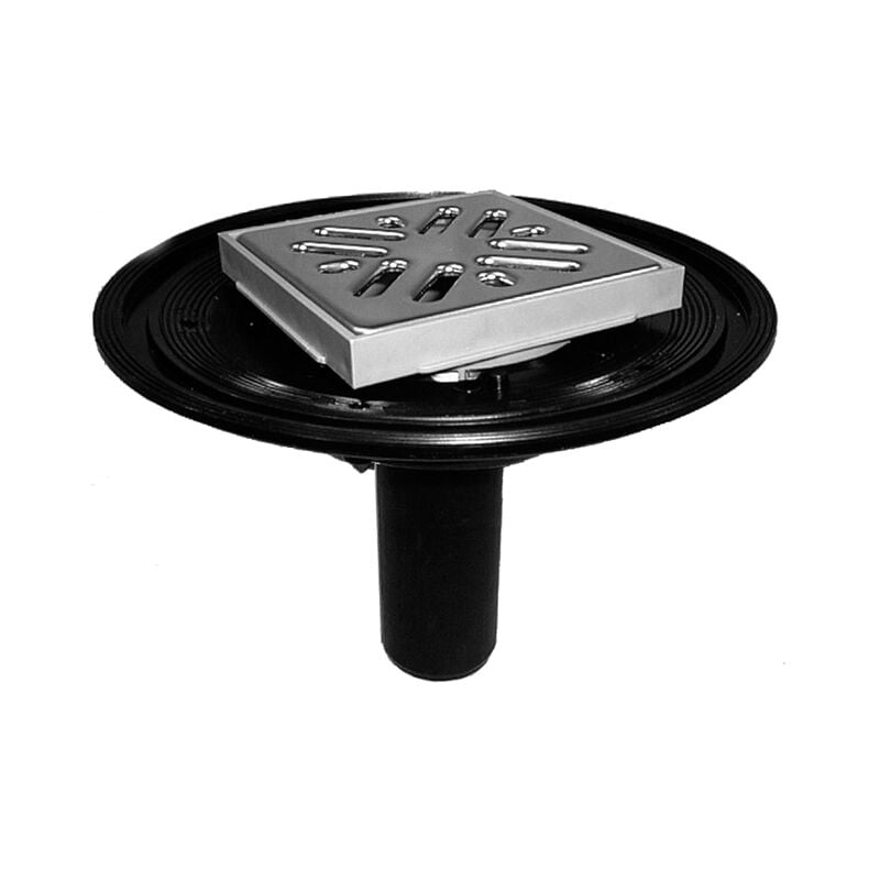 Ferrari Srl - Avaloir de terrasse/balcon DN40 vertical, 100x100mm/94x94mm