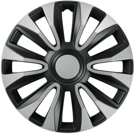 Avalone Silver & Black - Set 4 Copricerchi - D.16"