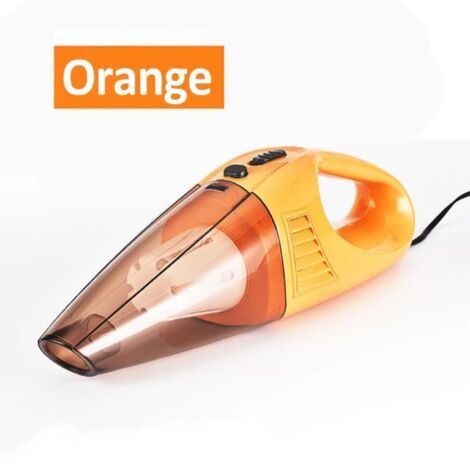 AVANC Aspirateur à Main Sans Fil - 3200Pa 100W - Humide Sec - 3x Tête de Nettoyage - 12V - Mini ORANGE
