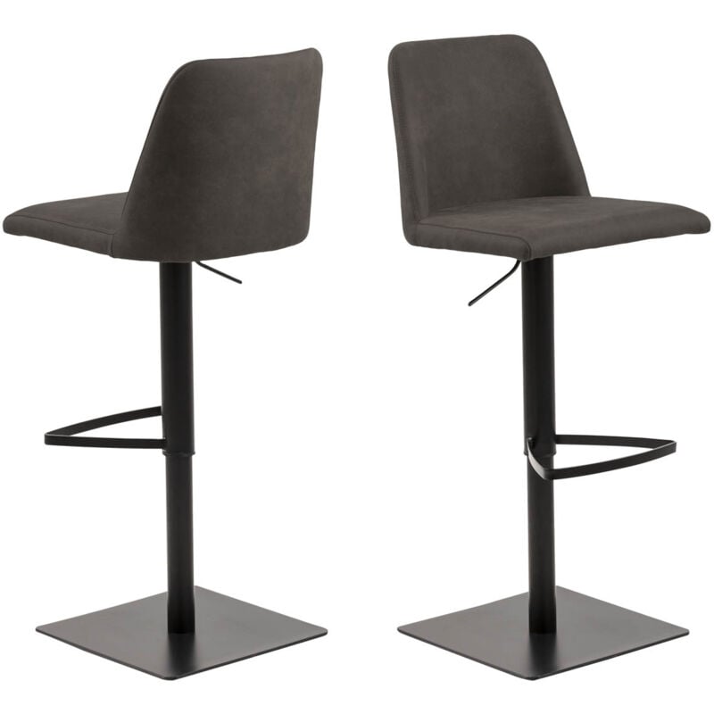 Avanja tabouret de bar fonction pivotante, cartouche de gaz gris.