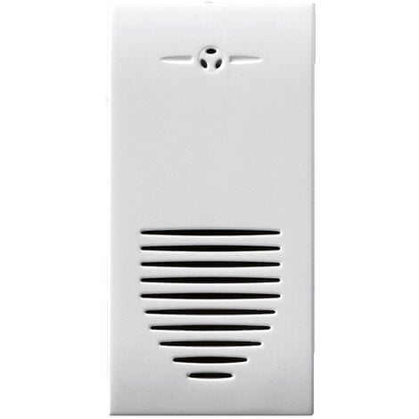 AVE SPA AVE 441028 Suoneria squillante. Domus S44 colore RAL 9010. 12V c.a. 8VA - finitura lucida - 1 Mod.