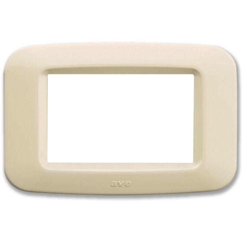 Placca Ave In Tecnopolimero Yes 45 3 Moduli Bianca Blanc Lucida 45p...