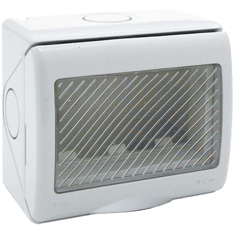 Contenitore Stagno Esterno IP55 | 1 Modulo Con Interruttore, Grigio, Per Installazioni Elettriche - Foto 2