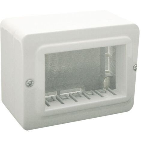 Ave contenitore minicanali autoportante ral9010 bia s44 3 moduli 44qc03