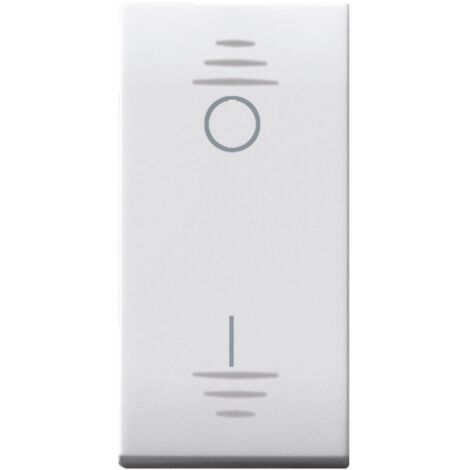 Ave domus s44 zweipoliger e/a-schalter 1 modul 16a weiß - 441010