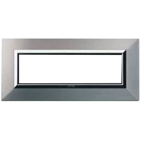 Ave plaque Zama Sistema 44 métal 7 modules aluminium naturel 44P97ALS