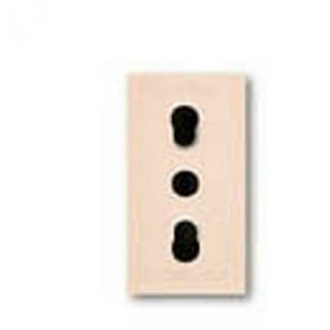 Ave presa polisicur 2x10/16a blanc standart francese