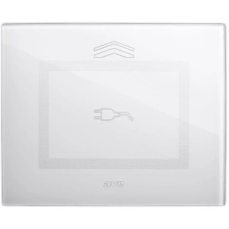 Ave Touch Glasplatte 3 Schiebemodule für System 44 Steckdosen weiß glänzend 44PVTCS3