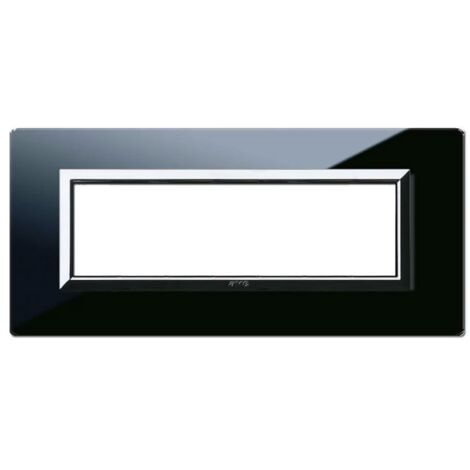 Ave Vera System 44 Verre plaque 7 modules absolu noir 44PV7NAL