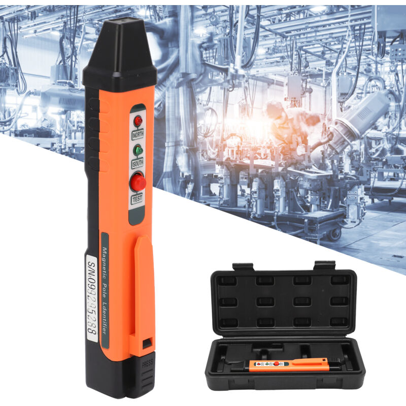 Avec certification ce) Stylo à pôle magnétique 862M ± 5mT (50Gs) Détecteur magnétique Aimant Stylo de discrimination de polarité sud et nord Stylo de