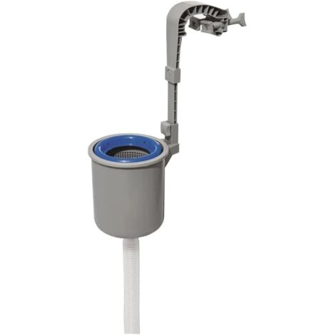 Avec piscine encadrée ou accessoires à installation rapide, écumoire de piscine, nettoyeur de débris de piscine gris