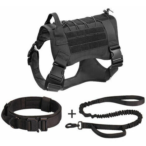Avec Pochette Et Patch Gilet Tactique Harnais Militaire Pour Chien Sans Traction Pour Chien Grande De Taille Harnais Pour Chien De Service Pour L'Entraînement La Randonnée