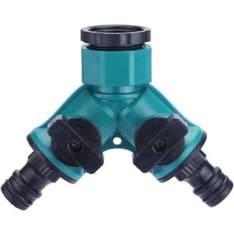 avec Vanne Tout Ou Rien Inverseur de Conduite d'eau，Robinet Double Sortie，Raccord y，pour Connecter 2 Appareils Tels Que Machine à Laver, Tuyau d'arrosage, Etc.