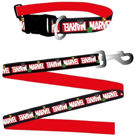 Avengers Hundeleine S 2-teiliges Set im Marvel-Design für kleine Hunde